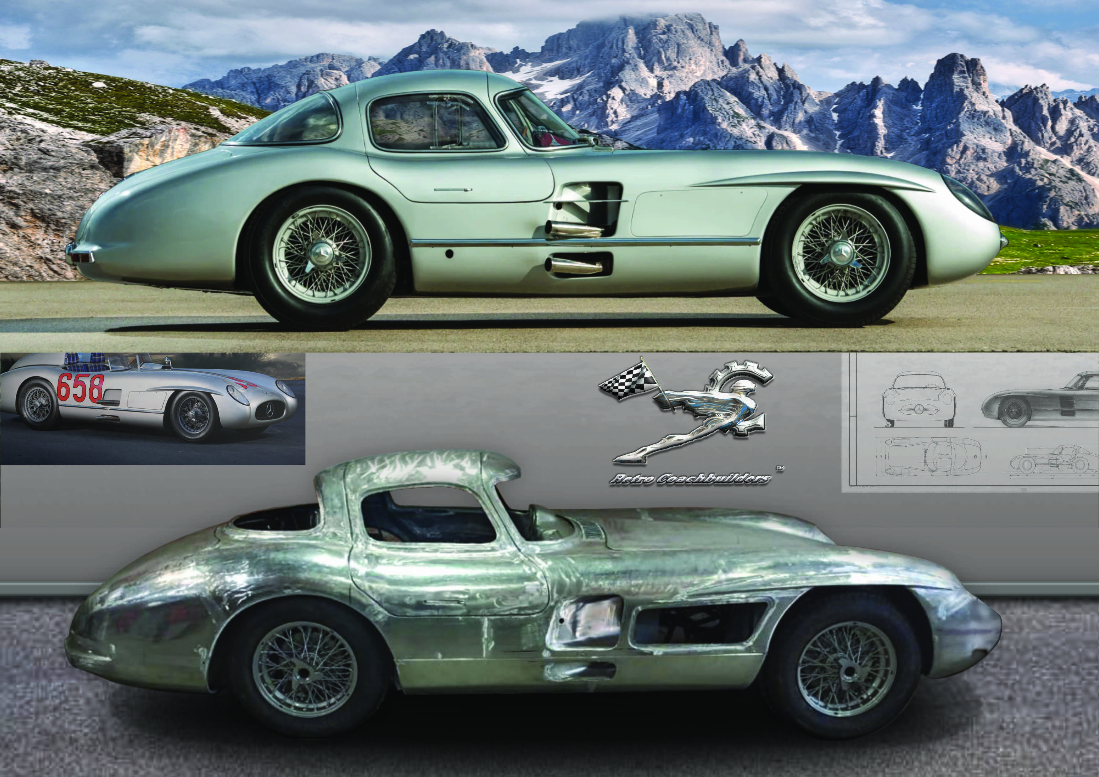 Mercedes 300 SLR Uhlenhaut Coupé Reborn