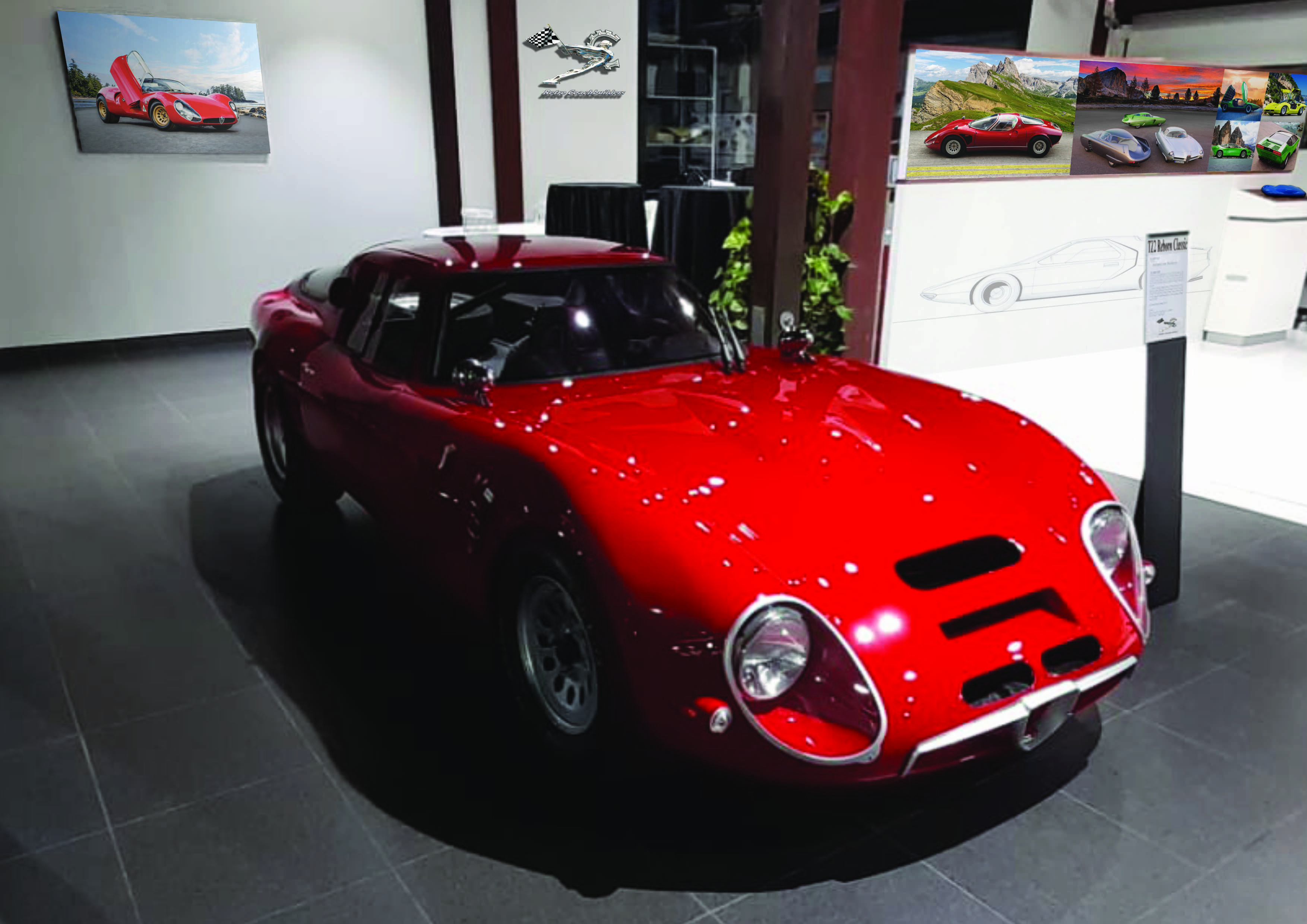 Alfa Romeo TZ2 Reborn by Retro Coachbuilders