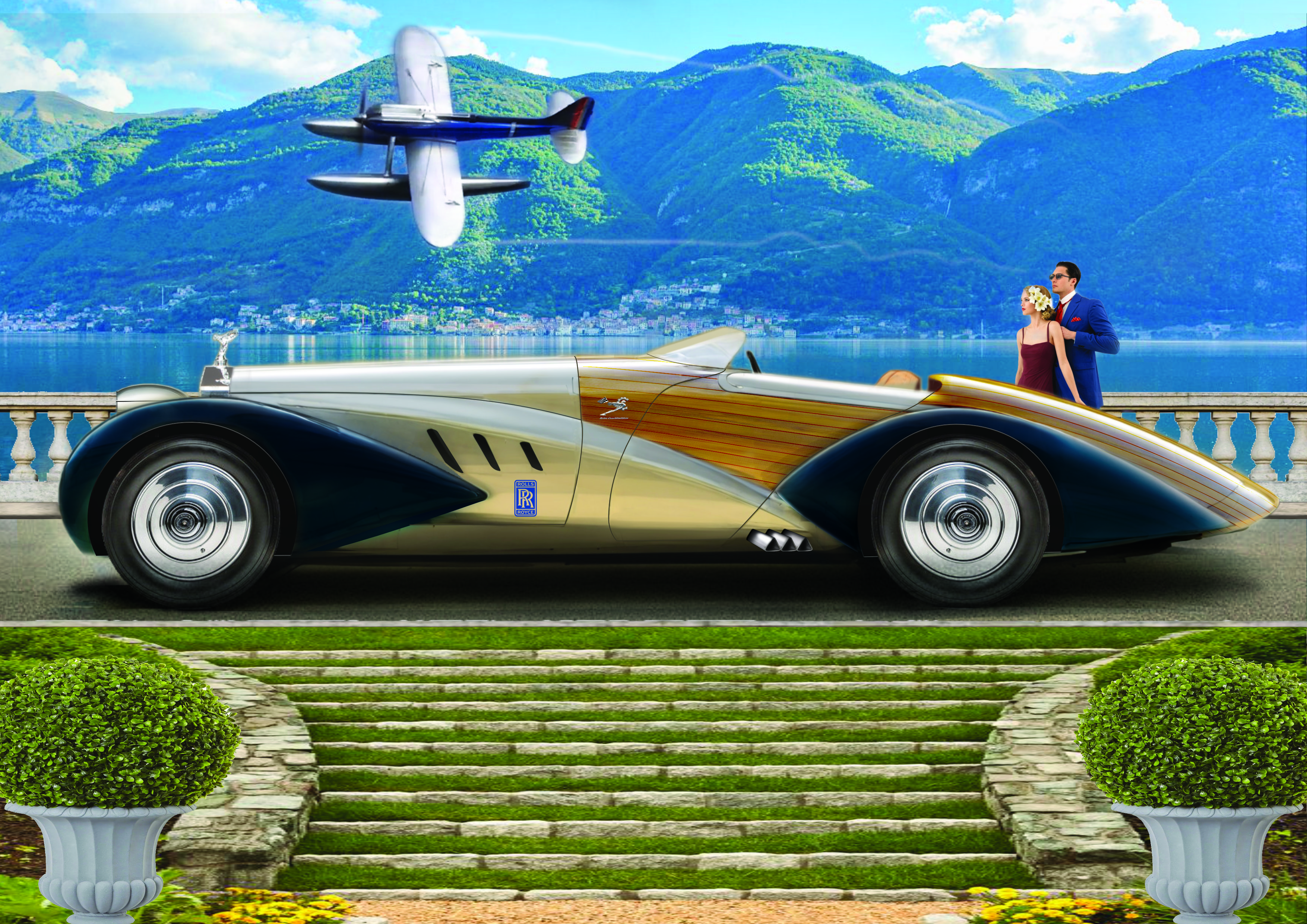 Rolls-Royce Merlin / Meteor 27 Liter Roadster Retro Coachbuilders Art Retro / Art Deco 1930's